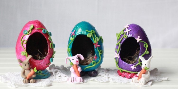 DIY Faux Sugar Decorative Eggs