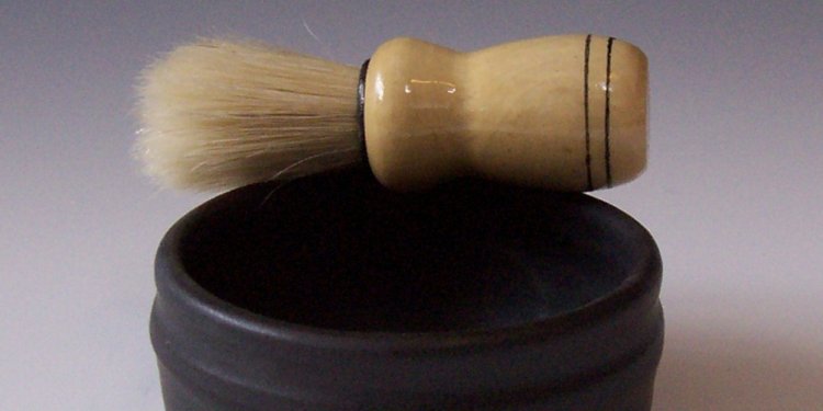Stoneware Handmade Shaving Mug in Matte Black
