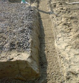 footing trench for slab on grade construction