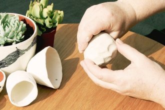 how to make a clay pinch pot at home - step 3