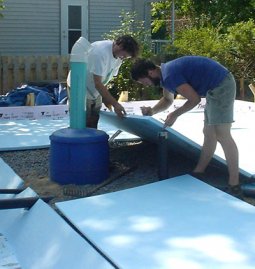 installing insulation under slab