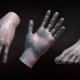 Clay hand Sculpture