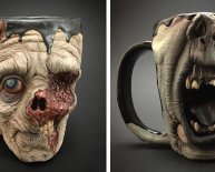 Unique Pottery Coffee Mugs